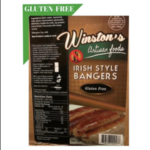 Bangers Gluten Free Irish Pork Winstons