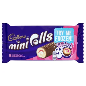 Cadbury Raspberry Mini Rolls 142g
