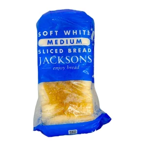 Jackson's- White Bread- Medium Sliced 800g