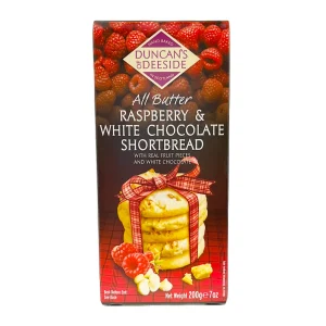 Duncans Raspberry & White Choc Shortbread .44lbs