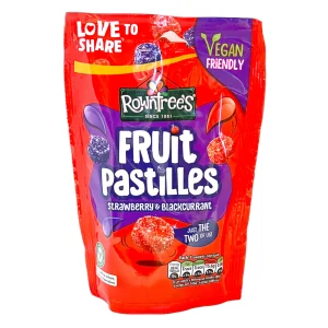 Rowntrees Fruit Pastille Strawberry & Blackcurrant 143g